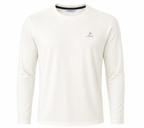 ELEPHUS Men's Full Sleeve Performance T-Shirt-Cream