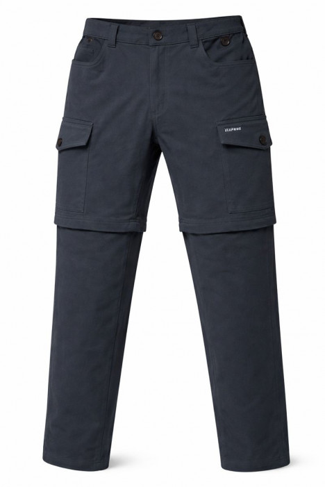 MEN DENIM CONVERTIBLE CARGO TRACKPANT