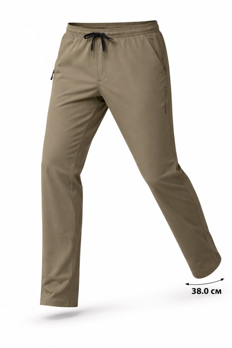 MEN COMFORT FIT KHAKI LOWER