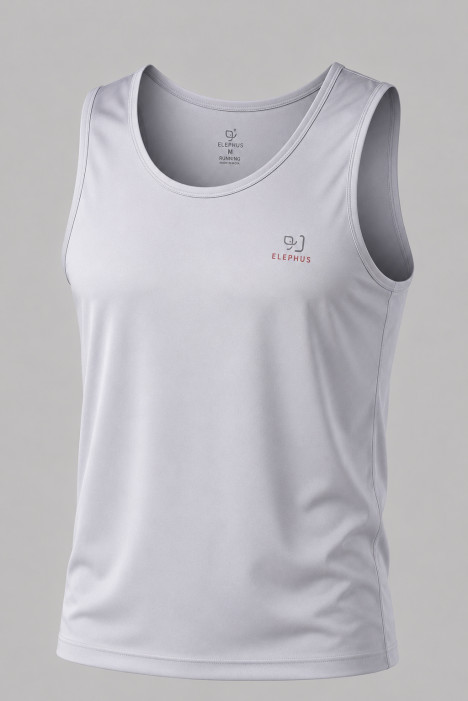 Engineered for comfort, performance, and everyday training — the ELEPHUS LIGHT GREY Running Tank