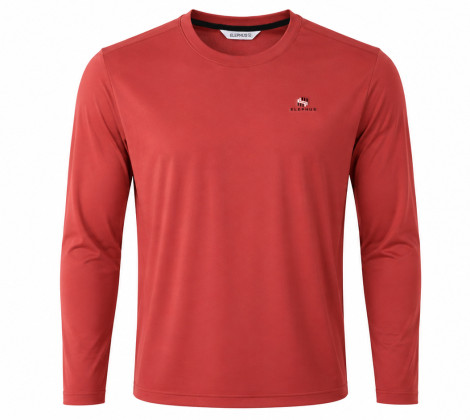 ELEPHUS Men's Full Sleeve Performance T-Shirt-Rust