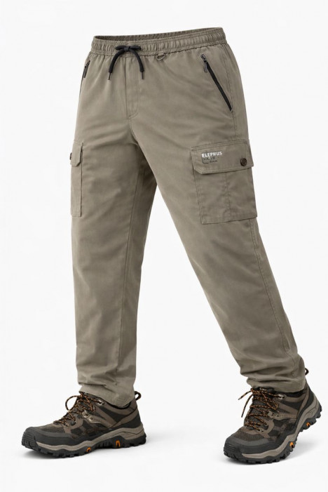 MOUSE GREY  COTTON TWILL CARGO