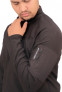 Men black Half-Zipper Fullsleeve Tshirt