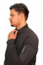 Men black Half-Zipper Fullsleeve Tshirt
