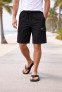 MEN'S COTTON BLACK CARGO SHORTS
