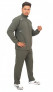 Men Olive Comfort-fit Tracksuit