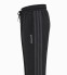Black/Dgrey straight-fit track pants with contrast side stripes