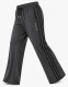 Dark grey straight-fit track pants with contrast side stripes