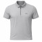 MEN HALF ZIPPER LIGHT GREY COLLAR NECK TSHIRT
