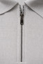 MEN HALF ZIPPER LIGHT GREY COLLAR NECK TSHIRT